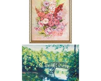 Lot 20: Grp: 2 William Salzman Oil Paintings