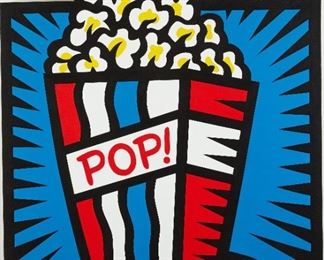 Lot 65: Burton Morris "POP!" Acrylic Painting