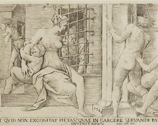 Lot 74: Old Master Etching Published by Antonio Salamanca