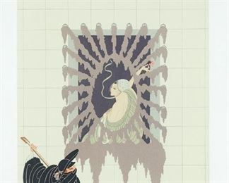 Lot 86: Erte "La Serenade" Serigraph