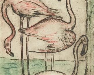 Lot 96: Hull House Chicago Michele Gamboni Color Etching