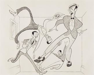 Lot 99: Al Hirschfield Fred Astair in Royal Wedding Etching