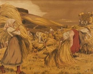Lot 103: Walter Georgi "The Coming Storm" Lithograph 1905