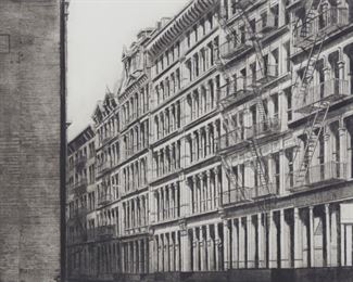 Lot 121: Richard Haas "Greene Street" Etching & Aquatint