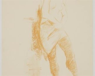 Lot 122: Jan de Ruth "Femme en Chemise" Lithograph