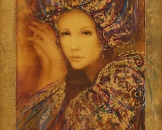 Lot 129: Csaba Markus "Diamond Princess" Serigraph