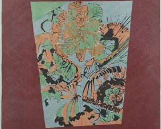 Lot 147: Stuart Nielsen "Cup" Woodcut Print on Paper