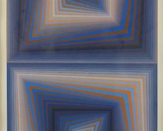 Lot 155 : Victor Vasarely "Serpent Parmiles" Silkscreen Print
