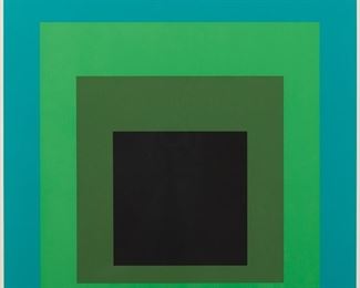 Lot 158: Josef Albers "DR-b" Screenprint 1968
