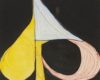 Lot 163: Richard Diebenkorn "Tri-Color Spade" Aquatint & Etching

