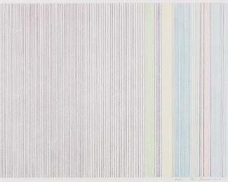 Lot 166: Gene Davis "Three Aces" Color Lithograph
