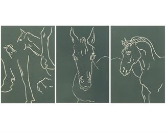 Lot 167: Grp: 3 Barry Flanagan Linocuts
