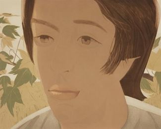 Lot 171: Alex Katz "Boy with Branch" Aquatint
