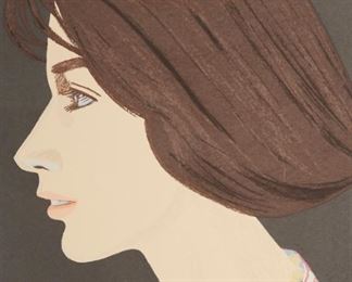 Lot 172: Alex Katz "Boy with Branch" Aquatint
