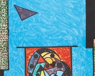 Lot 176: Italo Scanga "Celeste" Color Lithograph