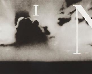 Lot 177: Ed Ruscha "Sin-Without" Lithograph on Wove Paper