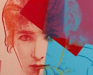 Lot 184 Andy Warhol "Sarah Bernhardt" Screenprint