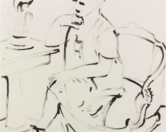 Lot 183: David Hockney "Celia Elegant" Lithograph