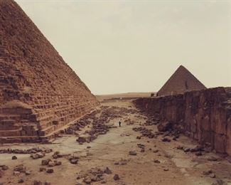 Lot 204: Richard Misrach "White Man Contemplating Pyramids"