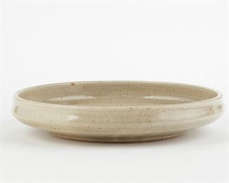 LOT 220: WARREN MACKENZIE ROUND PLATTER - MARKED