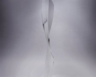 LOT 236: JOHN SAFER "THRUST" GLASS SCULPTURE