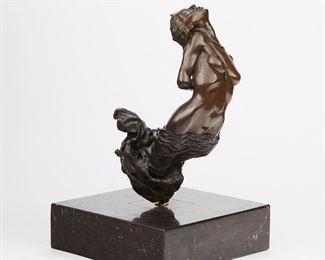 LOT 248: RICHARD MACDONALD BRONZE SCULPTURE OF WOMAN