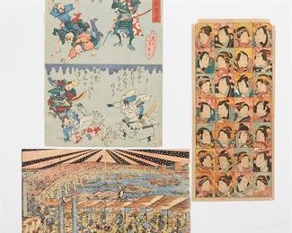 LOT 333: GRP: 3 JAPANESE WOODBLOCK PRINTS