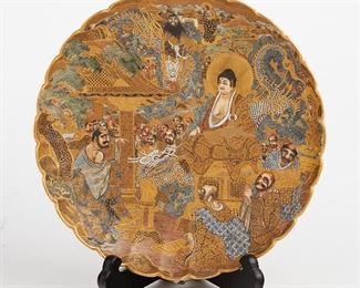 LOT 344: JAPANESE MEIJI SATSUMA PLATTER