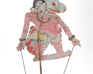 LOT 353: INDONESIAN BALINESE SHADOW PUPPET OF HUMAN OR GOD
