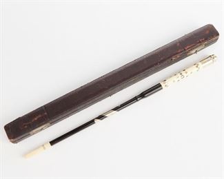 LOT 410: ANTIQUE CONDUCTOR'S BATON - KINGO MALE CHORUS 1900