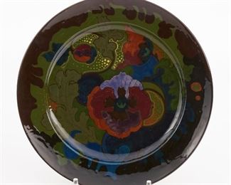 LOT 423: GOUDA HOLLAND ART NOUVEAU POTTERY DUTCH PLAQUE