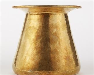 LOT 452: W H ORIES NEW YORK HAND WROUGHT BRASS CUSPIDOR