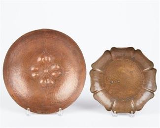 LOT 460: 2 KERR AMERICAN HAND WROUGHT COPPER BOWLS A&C