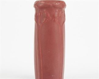 LOT 491: VAN BRIGGLE ART POTTERY MAUVE TALL VASE