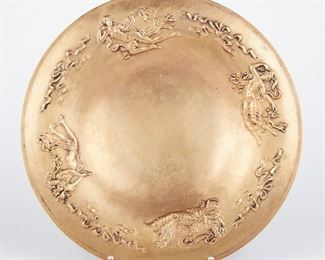 LOT 536: ART DECO BRONZE FOUR SEASONS BOWL