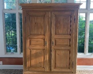 Pine Armoire, has holes in back for tv access. $395