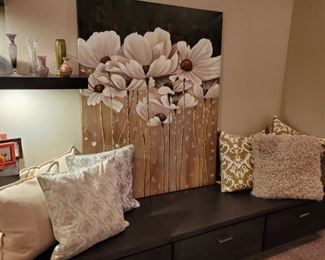 Feather down accent pillows