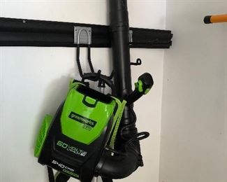 Green works Back PAC Blower