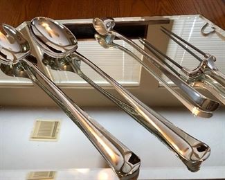 Silver plate serving pieces
