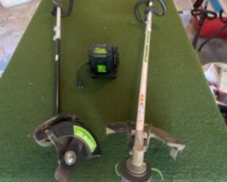 Edger and Weed eater with battery