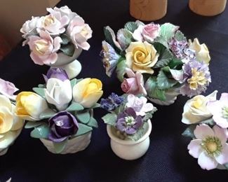 English porcelain flowers