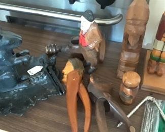 A few of the nutcracker collection. More not shown, brass, metal and unusual.