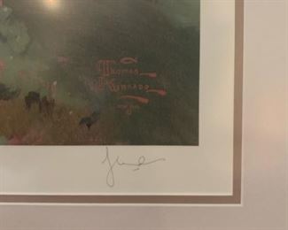 "The 18th at Pebble Beach" by THOMAS KINKADE Limited Edition - Charity Edition Signed by Artist