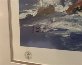"The 18th at Pebble Beach" by THOMAS KINKADE Limited Edition - Charity Edition Signed by Artist