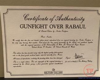 "Gunfight Over Rabaul" Limited Edition Print by Nicolas Trudgian - Signed by Artist, Colonel Bolt, Lt. Colonel Conant, Colonel Donahue, and Lt. Colonel Walsh