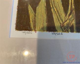Limited Edition Serigraph "Irises" by TOM BARTEK