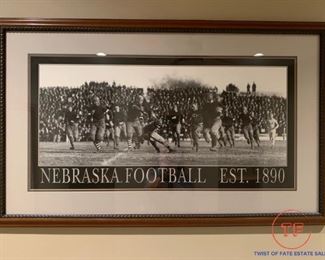 Framed NEBRASKA FOOTBALL Print
