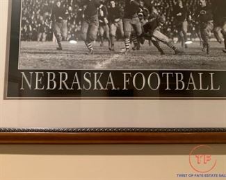 Framed NEBRASKA FOOTBALL Print
