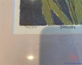 Limited Edition Serigraph "Day Lilies" by TOM BARTEK