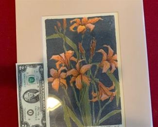 Limited Edition Serigraph "Day Lilies" by TOM BARTEK